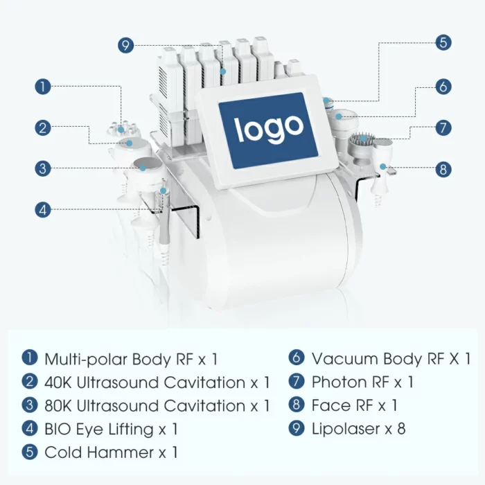 www.hktmay.com_cavitation_TM-B10A_05_Tingmay Ultrasound Fat Cavitation Machine_Accessories